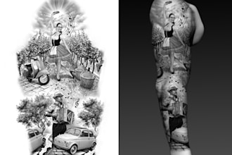 create your unique sleeve tattoo design