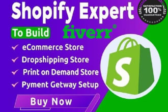 design shopify store and shopify website