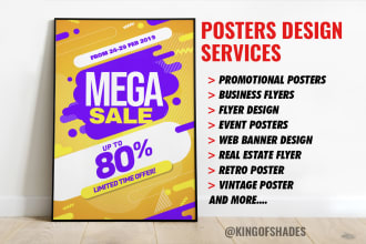 design a modern custom event poster for your business