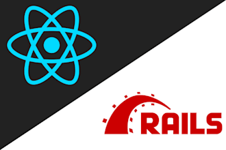 create a react and rails web application