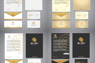 do eye catching and simple stationary branding