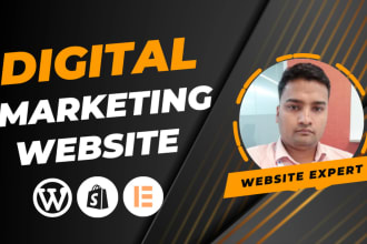 create a digital marketing website or agency website
