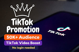 promote your tiktok video to our 50k audience