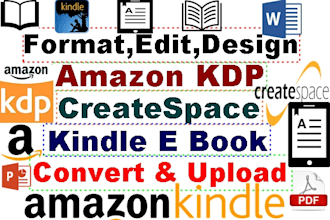format,design and edit book for amazon KDP paperback