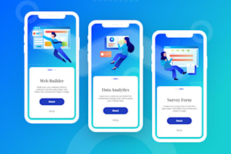 create onboarding and empty state illustration for app