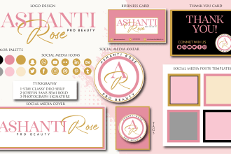 design a complete signature logo branding kit for you