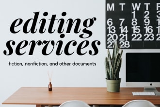 proofread and edit your book manuscript