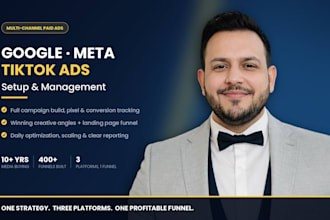 run multi platform ad strategy across meta google and tiktok for sales growth