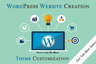 create professional wordpress or wix website design or blog