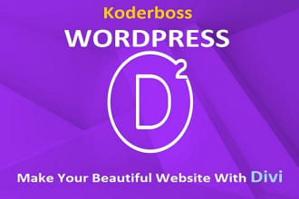 customize responsive wordpress website with divi