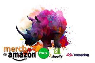 create watercolor splash  animal tshirt design
