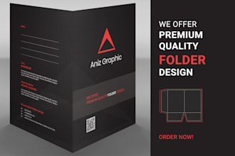 design modern presentation folder