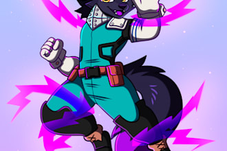 draw chibi art for your character