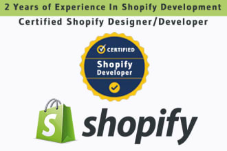 develop, fix and customize shopify websites