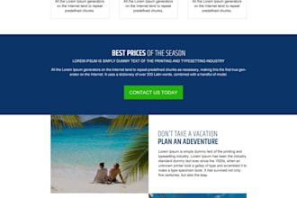 design a landing page for your website in less than 8 hrs