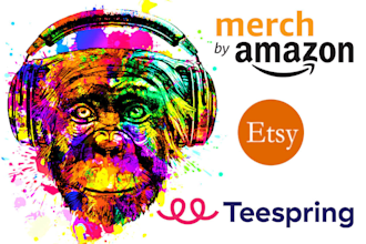 do watercolor illustration tshirt design for print on demand