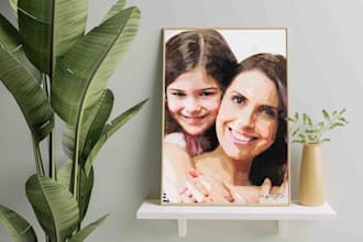paint a mothers day watercolor portrait gift