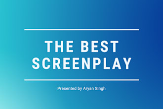 be your ghostwriter for screenplay and novels