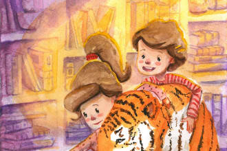 draw watercolor children book illustrations for you