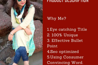 write product description with SEO for your store
