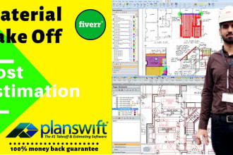 do material takeoff, cost estimation and quantity surveying