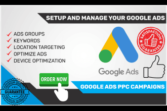 do google ads campaigns setup plus management optimization
