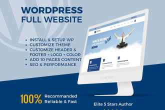deploy and create wordpress website