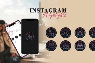 design unique and professional instagram story highlight icon