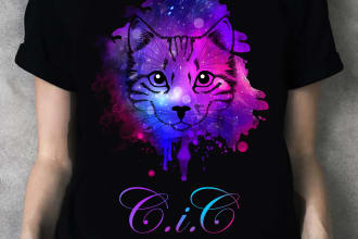 send eye catchy cat t shirt design bundle within 8 hours