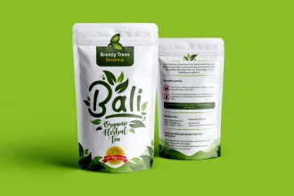create organic product packaging or label design