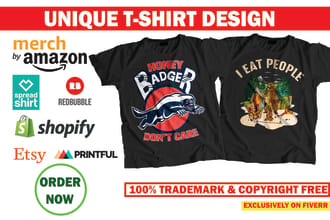 make merch by amazon t shirt design with descriptions