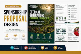 design your fundraising or sponsorship proposals