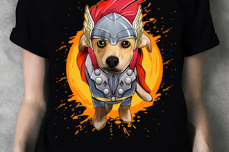 provide trendy dog t shirt design bundle within 24 hours