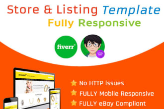 create mobile friendly ebay listing and store template