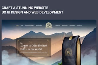 craft a stunning website UX UI design and web development