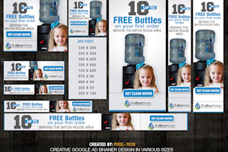 design professional google ads, web banner, web images,