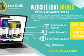 setup basic wordpress website for you in 24 hours