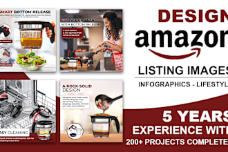 design attractive amazon product listing images