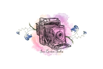 design a creative feminine watercolor logo for your business