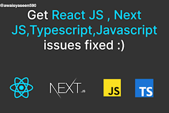 fix bugs in your javascript, react and nextjs application