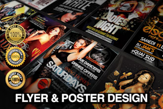 do creative poster design and flyer design in 12 hrs