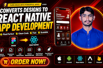 convert your designs into react native app