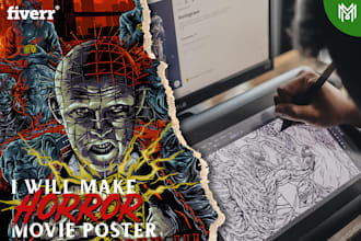make badass horror movie poster