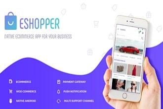 make native ecommerce app based on woocommerce for android
