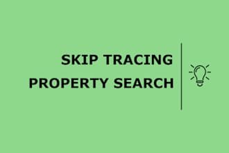 do skip tracing web research and property search