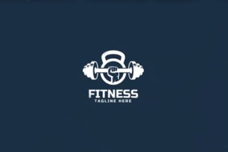 do eye catching gym, fitness, and sports logo design in 12h