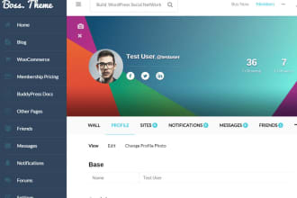 build a social network website with buddyboss or peepso