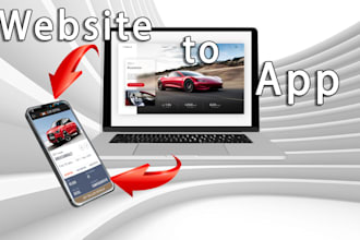 convert website to android app and IOS app