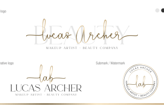 do modern fashion beauty and cosmetic logo design