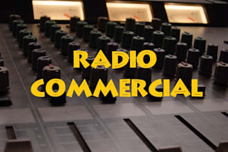 produce a radio commercial